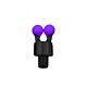 Clips Colorat Fox Pentru Hanger Black Label Violet