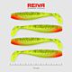 Shad Flat Minnow Verde-Rosu Sclipici 10cm 4buc/pac