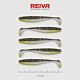 Shad Flat Minnow Negru-Argintiu Sclipici 7.5cm 5buc/pac