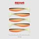 Shad Flat Minnow  Alb-Negru-Rosu Sclipici 7.5cm 5buc/pac