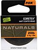 Fir Textil Cu Camasa Fox Naturals Coretex-Verde Inchis 20m 20lb/9.1kg