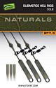 Montura Fox Edges Naturals Submerge Heli Rig Leaders 30lb 3buc/pac.