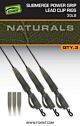 Montura Fox Edges Naturals Submerge Power Grip Lead Clip Leaders 40lb 3buc