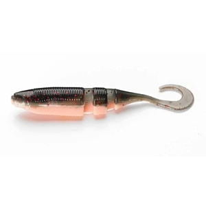 Shad Lake Fork Sickle Tail Baby Shad 2.25 inch.Black Pink 15/pac