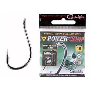 Carlige Gamakatsu Power Carp Hair Rigger Light 10/pac. Nr.16