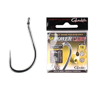 Carlige Gamakatsu Power Carp Hair Rigger L Eyed BL Nr.16 10buc/pac