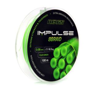 Fir Impletit Impulse 8Braid Nevis Fluo Green 100m 0.20mm 15.10kg