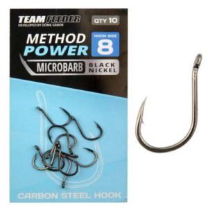 Carlige Team Feeder By Dome Method Power Microbarb 10buc/plic. Nr.8