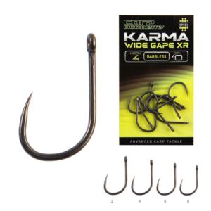 Carlige Carp Academy Karma Wide Gape XR Barbless 10buc/pac Nr.4