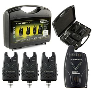 Set Avertizori Carp Academy V-Head 3+1
