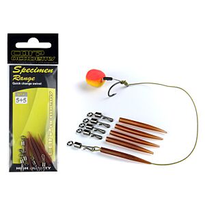 Agrafa Rapida Cu Tub Antitangel Carp Academy 3,5cm 5buc/pac