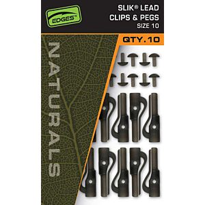 Clips Fox Edges Pt. Plumb Pierdut Naturals Silk Lead Clips and Pegs, Nr.10 10buc/plic