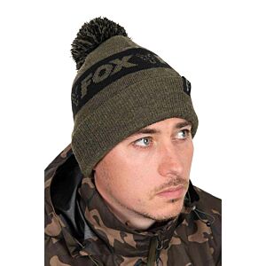 Caciula Fox Collection Bobble Green & Black