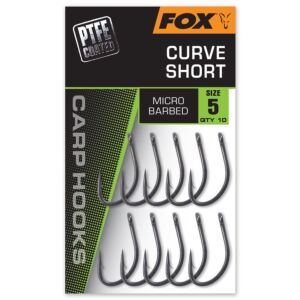 Carlige Fox Curve Short Micro Barbed, 10buc/plic