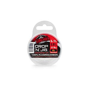 Fir Fluorocarbon Fox Rage Strike Point Drop N Jig Clear, 11.35lb/5.15kg 0.27mm 40m