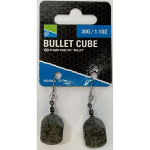 Plumb Preston Patrat-Bullet Cube Lead 30g