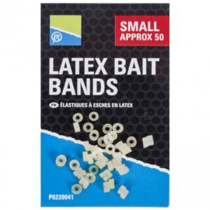 Inele Elastice Preston Latex Bait Bands Clear 50buc/plic Small
