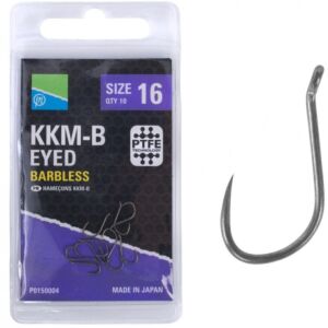Carlige Preston KKM-B Eyed Barbless Hooks nr.10