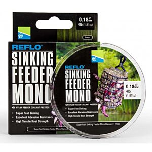 Fir Monofilament Preston Reflo Sinking Feeder 150m 0.18mm 1.81kg